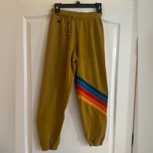 AVIATOR NATION women’s sweatpants in Gold/yellow, size S